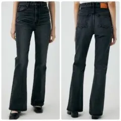 人気モデル♡MOUSSY MVS BLACK FLARE DENIM PANTS