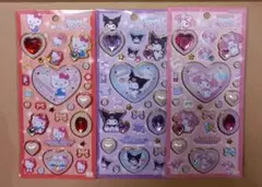 サンリオ キラキラ ジュエルシール 正規品　マイメロ　クロミ　キティ　3種セット