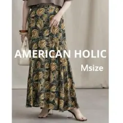 【AMERICAN HOLIC】 フラワーラウンドティアードスカート Ｍ