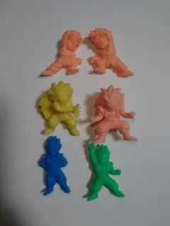 ドラゴンボール悟天＆トランクス＆ゴテンクスのフィギュア(ドラ消し)セット 6体