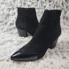 お値下げコメント歓迎様ファビオルスコーニ ポインテッドトゥ エナメルコンビ