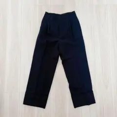 green label relaxing ◎ スラックス ネイビー ロールアップ