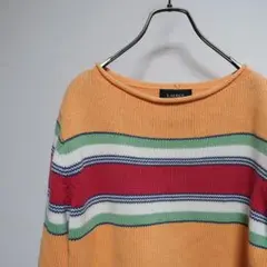 LAUREN RalphL auren ストライプ ニット セーター