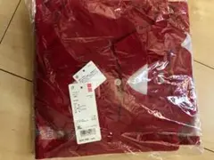 新品 ユニクロ ドライカノコ ポロシャツ XLサイズ 赤 レッド