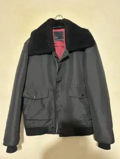 フリースジャケット赤ボア