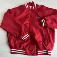 Four Seasons 赤 ナイロンジャケット LARGE バックプリント有り