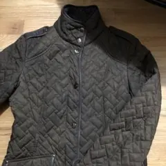 コールハーン　ダークブラウン キルティングジャケット　COLE HAAN