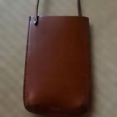 SOEUR レザー スマホショルダーバッグ ブラウンのサムネイル
