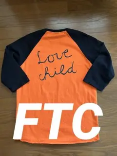 【美品】FTC LOVE CHILD 7分袖ラグランT バックプリント Sのサムネイル