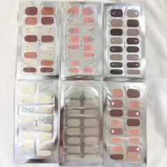 ネイルシール 手の爪 6枚入 爪やすり付き ネイルステッカー ネイルアート