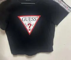 GUESS ブラック クロップドトップ 半袖のサムネイル