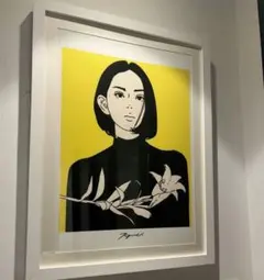 鶴田一郎　美人画　セクシー　リトグラフ　美しい横顔　美人　希少な逸品 鶴田一郎 美人画 セクシー リトグラフ 美しい横顔 美人 希少な逸品