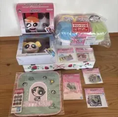 パワーパフガールズ 一番くじ ラストワン賞 ぬいぐるみ マスコット タオル