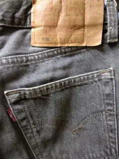 米国製 先染め Levis 501 ブラック（グレー） ビンテージ W28