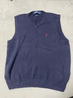 ゆ*ん様 ラルフローレン ダークブルー ベスト XL