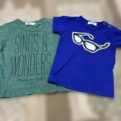 WASK サングラスプリント Tシャツセット　ワスク90 Tシャツ90 べべ90のサムネイル