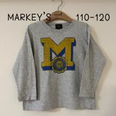 【110-120】マーキーズ 長袖 ロングＴシャツ グレー