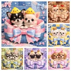 最新柄‼️パネル生地 ポメラニアン チワワ 柴犬 - メルカリ