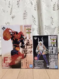 一番くじ 僕のヒーローアカデミア ラストワン　ミルコ&F賞 エンデヴァーセット