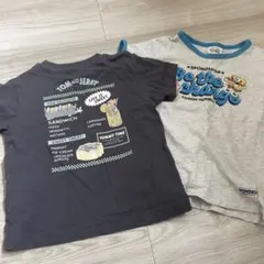 110cm トムとジェリー＆スポンジボブ Tシャツ 2枚セット