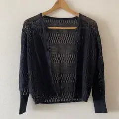 かぎあみカーディガン　コットンリネンのサムネイル
