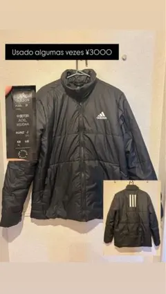 adidas ブラック ダウンジャケット L