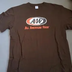 A&W オールアメリカンフード Tシャツ ブラウン XL