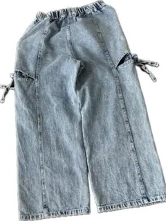 ライトブルーデニムパンツ サイズ140