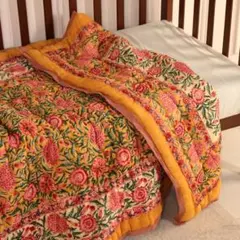 ブロックプリント 布団・毛布