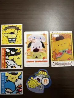 サンリオ ポムポムプリン カード ステッカー 6枚セット