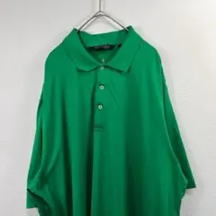 USA古着 Ralph Lauren ラルフローレン ボーダー ポロシャツ 緑