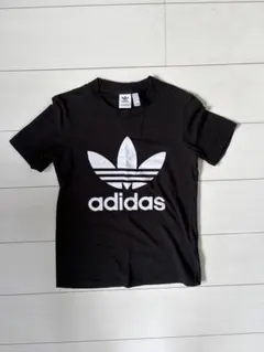 adidas キッズ Tシャツ ブラック トレフォイルのサムネイル