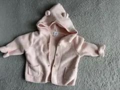 GAP 耳付きフードのニットカバーオール　6m〜12m
