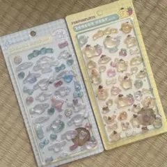 【24時間以内】シナモロール　ポムポムプリン　ボンボンドロップシール　2シート