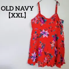 OLD NAVY 【XXL】 レッド 花柄 キャミソール オールドネイビー