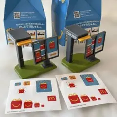 ミニチュアマクドナルド ハッピーセット ドライブスルーメニューボード　2個