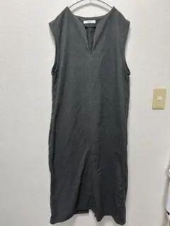 Samansa Mos2 グレー ノースリーブワンピース