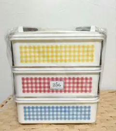 未開封　256 3段ランチボックス