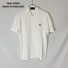 英国製 FRED PERRY フレッドペリー ワンポイントロゴ ポロシャツ 42