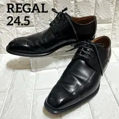 REGAL ブラック ドレスシューズ ビジネス 革靴 黒 124R レースアップ