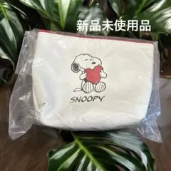 【新品未開封】DIC スヌーピー ポーチ(ハート)・ミラーセット　ノベルティ