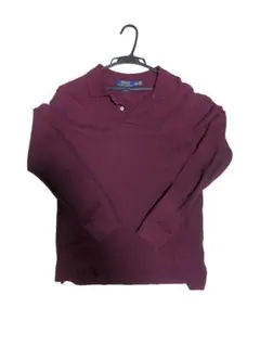 Polo Ralph Lauren バーガンディ 長袖ポロシャツ Boys L