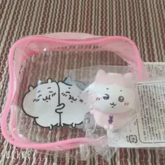 新品未使用 ちいかわ てんし＆あくま ハチワレ ミニソフビフィギュア ポーチ