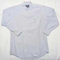 90s ラルフローレン YARMOUTH ブルー ボタンダウン 15 1/2