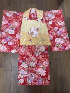 SALE！！七五三3歳　被布セット　花夢ニ