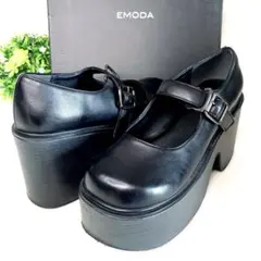 【美品】EMODA メリージェーン 厚底 マニッシュシューズ M ヒール10cm