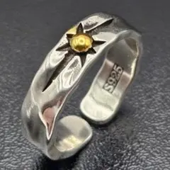 太陽 モチーフ メキシカン ジュエリー スタイル オープン リング S925