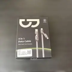 4 in 1 シリコンデータケーブル C027 ピンク