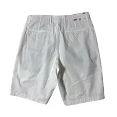 【訳あり新品】ユニクロ 綿100% コットンパンツ ホワイト Sのサムネイル