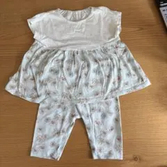 花柄トップスとレギンス　セット　ユニクロ　80 ポールアンドジョー